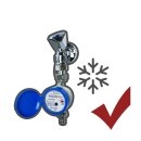 ZÄHLER plattform Zapfhahn Wasserzähler Set Premium 110 mm Eichung 2026 Garten