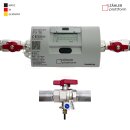 Wärmezähler MULTICAL 303 Qn 2,5 m³/h, Baulänge 130 mm Eichung 2026 inklusive 1" Einbausatz