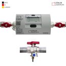 Wärmezähler MULTICAL 303 Qn 1,5 m³/h, Baulänge 130 mm Eichung 2026 inklusive 1" Einbausatz