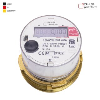 Funk Wasserzähler Messkapsel 13 ISOTypen Kalt Warm Eichung 2026 A34 Warm bis 90°C ohne