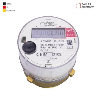 Funk Wasserzähler Messkapsel 13 ISOTypen Kalt Warm Eichung 2026 IST Warm bis 90°C ohne